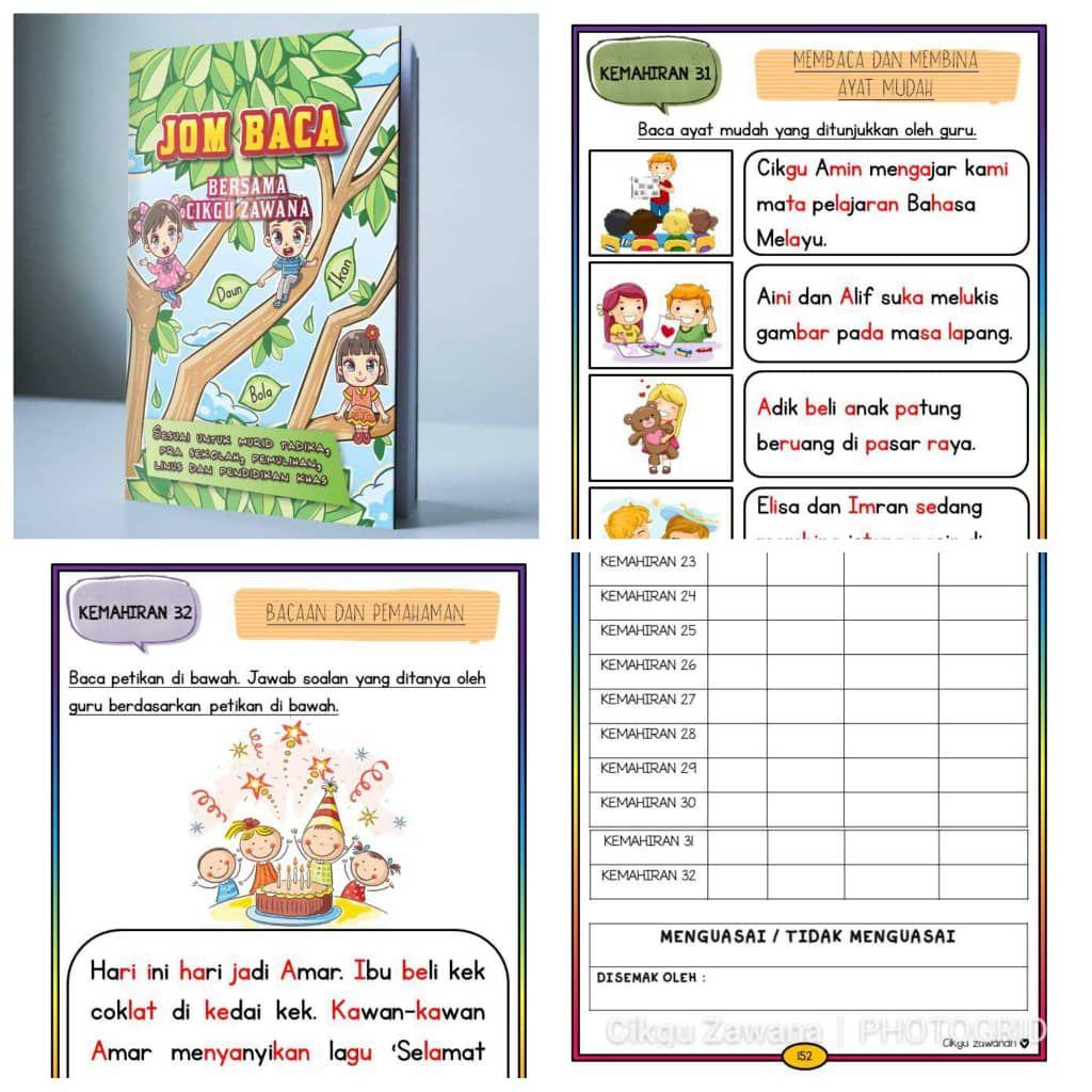 Petikan Bacaan Tahun 1 : Worksheets Bacaan Kefahaman Set 1 Digital ...